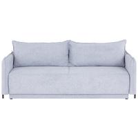 3-sitzer-sofa Mit Schlaffunktion Giulia B:217cm - Hellgrau/Schwarz, MODERN, Textil (217/75-95/112cm) - Luca Bessoni