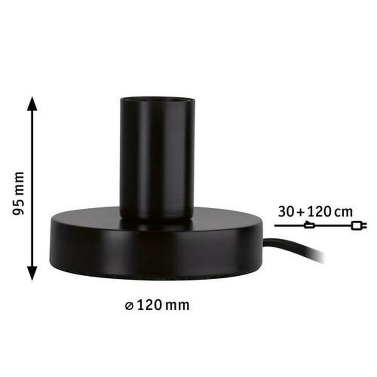 Tischlampe Schwarz 79758 - Schwarz, Basics, Metall (12,0/9,5cm) - Paulmann