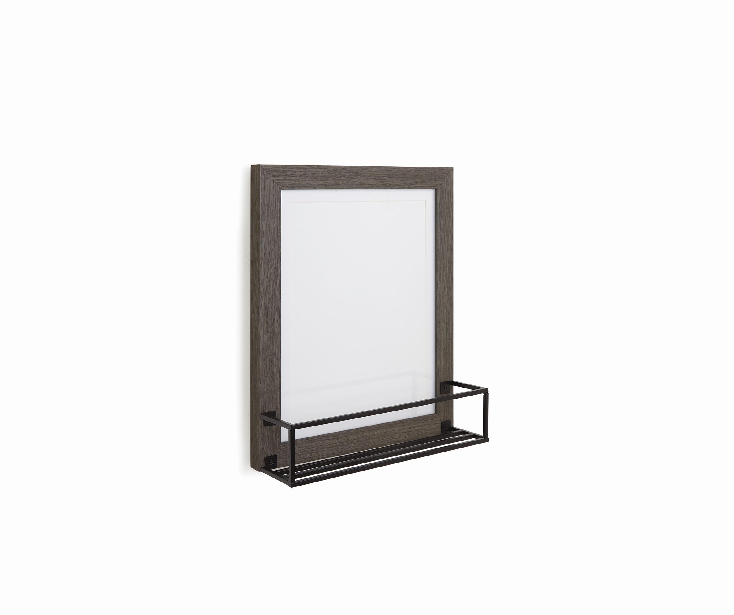 Rám na obrazy Shelf - šedá, kov/kompozitní dřevo (27,5/32,5/8,5cm) - Modern Living