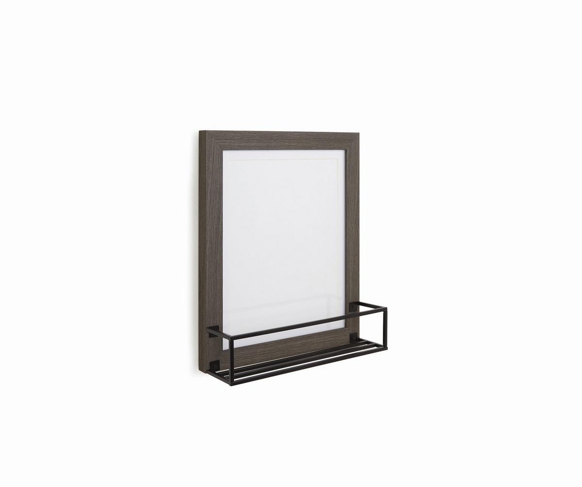 Rám na obrazy Shelf - šedá, kov/kompozitní dřevo (27,5/32,5/8,5cm) - Modern Living