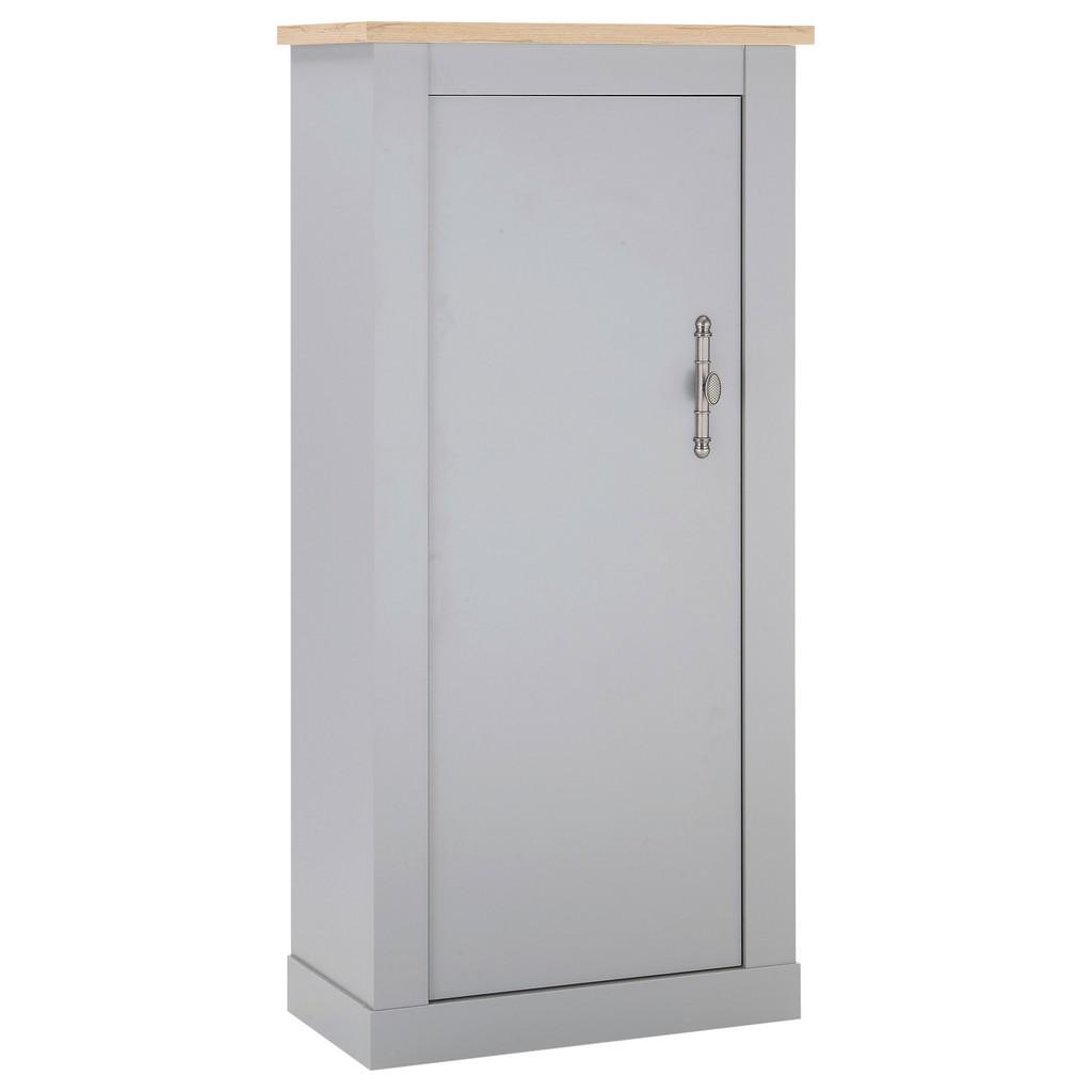 Highboard Chambord Hellgrau/Eiche Dekor B: 68cm