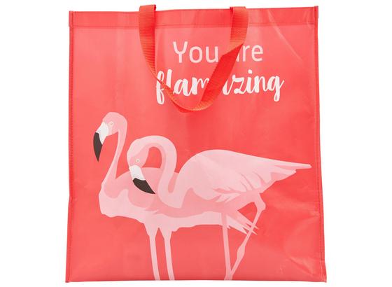 Nákupná Taška Flamingo Couple - biela/ružová, Moderný, plast (45/47/17,5cm) - Mömax modern living Nákupná Taška Flamingo Couple - biela/ružová, Moderný, plast (45/47/17,5cm) - Mömax modern living