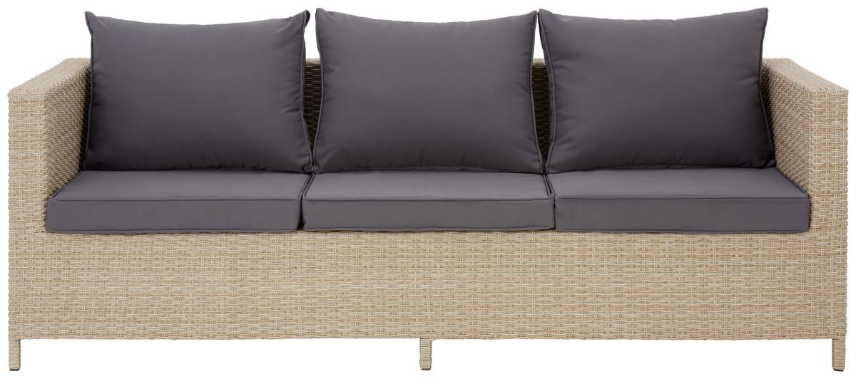 Lounge Garnitúra Santorin - világosbarna/szürke, Modern, műanyag/Üveg - Luca Bessoni