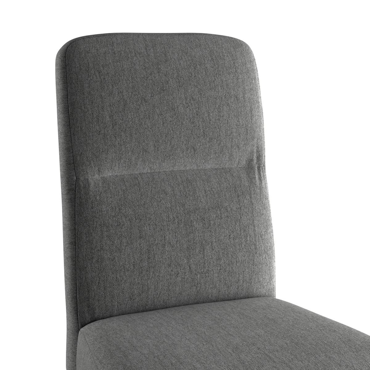 Stuhl Emma Ii - Eichefarben/Anthrazit, KONVENTIONELL, Holz/Textil (43/91/58cm)