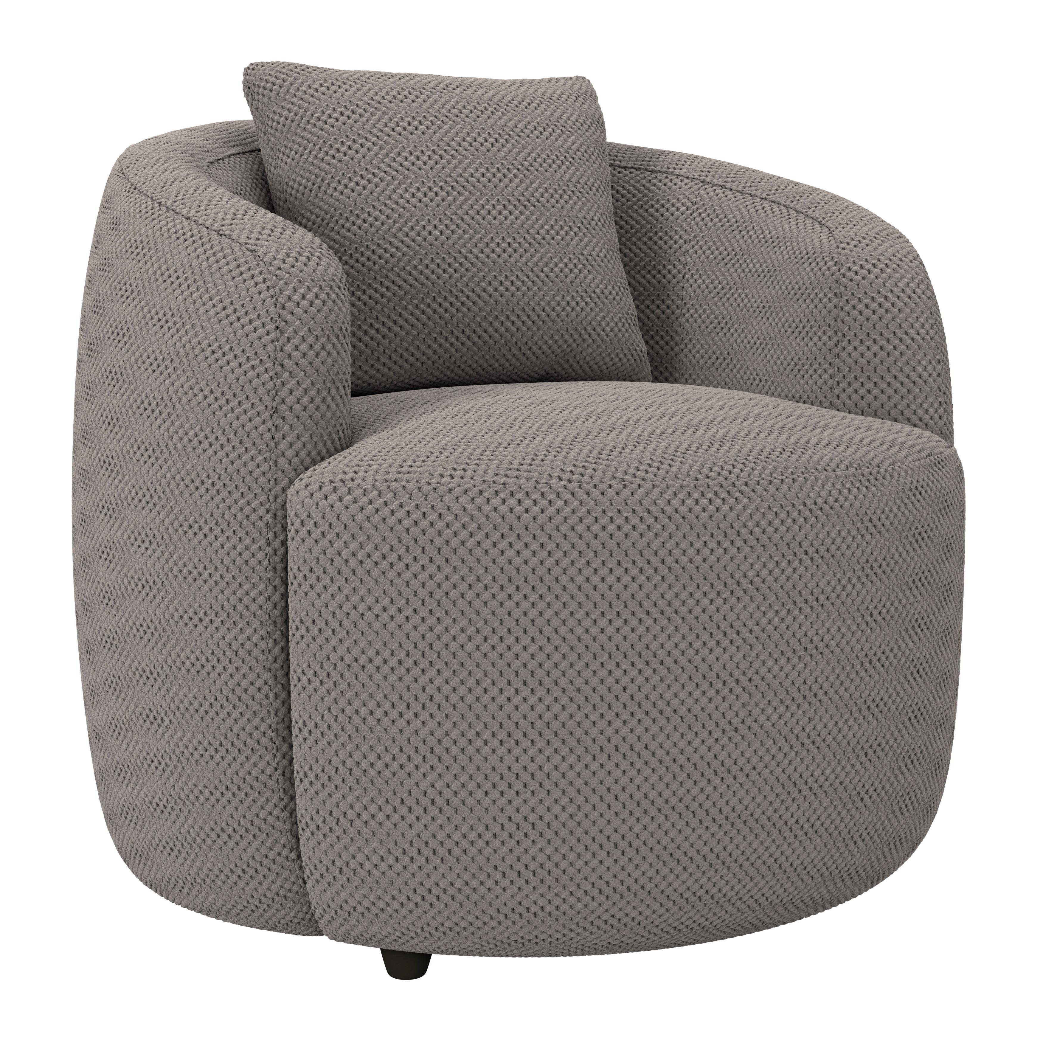 Relaxační křeslo PINA, cappuccino, s polštářem - černá/cappuccino, Moderní, textil/plast (81/74/81cm)