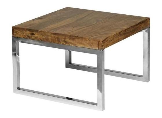 Beistelltisch Guna L: ca. 60 cm - Chromfarben/Sheeshamfarben, Design, Holz/Metall (60/40/60cm) - Livetastic Beistelltisch Guna L: ca. 60 cm - Chromfarben/Sheeshamfarben, Design, Holz/Metall (60/40/60cm) - Livetastic