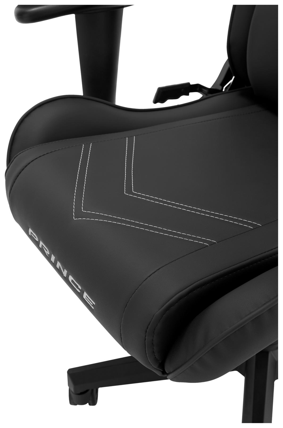 Herní židle PRINCE -EXKLUSIV- - bílá/černá, Moderní, textil/plast (67/126/67cm) - Dxracer
