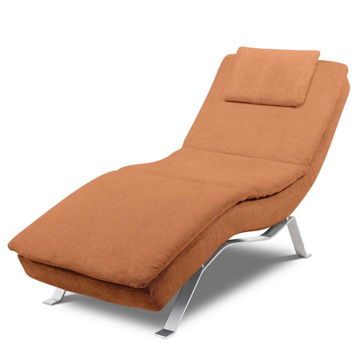 RELAXLIEGE Rostfarben B: 65 cm - Rostfarben/Silberfarben, Design, Textil (65/95/171cm) - Celina Home