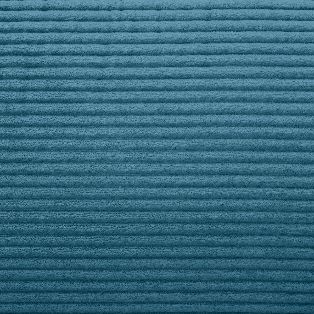 Ecksofa mit Zierkissen Pearl Hellblau 196x303 cm - Schwarz/Hellblau, Design, Textil (196/303cm) - Livetastic