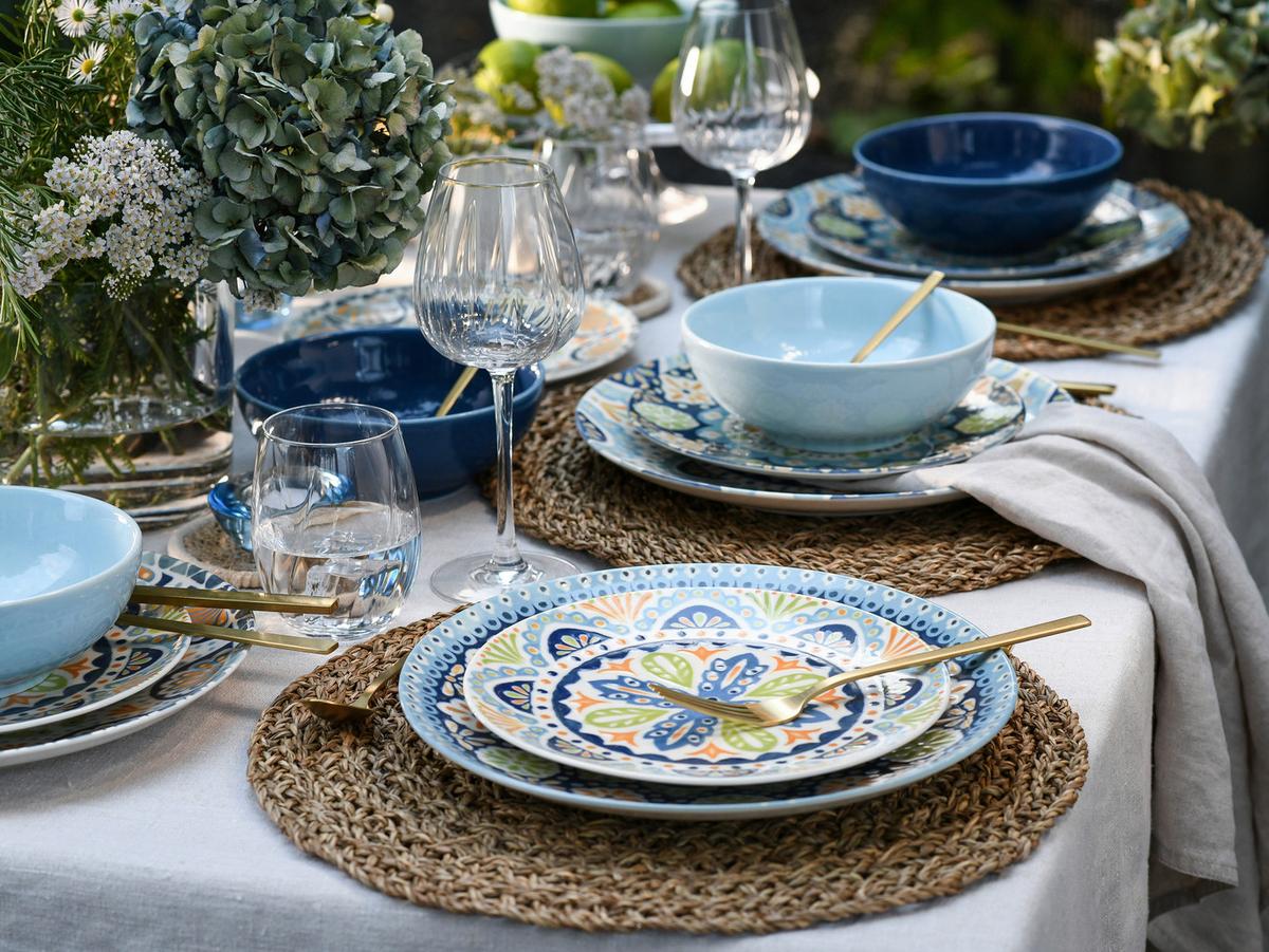 Tafelservice Pato bunt Steinzeug, 12 -Teilig. - Multicolor, Basics, Keramik - Creatable