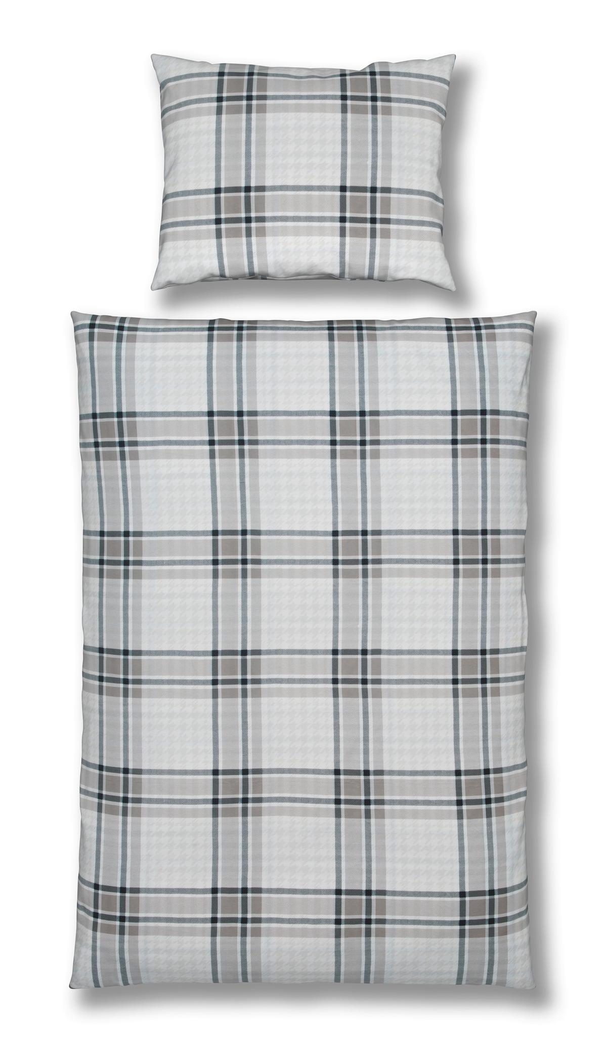 Bettwäsche Ella - Grau, MODERN, Textil - Luca Bessoni