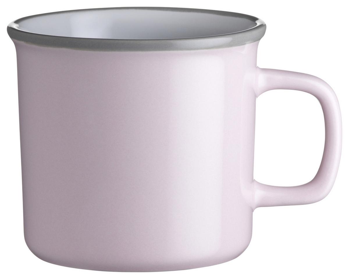 Kombiservice Maila Keramik 4 Personen Geschirr Set - Hellrosa/Hellgrau, Basics, Keramik - Mäser