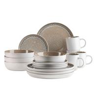 Kombiservice Malea 16-Teilig Steinzeug, Beige, 4 Personen - Beige, Basics, Keramik - Mäser