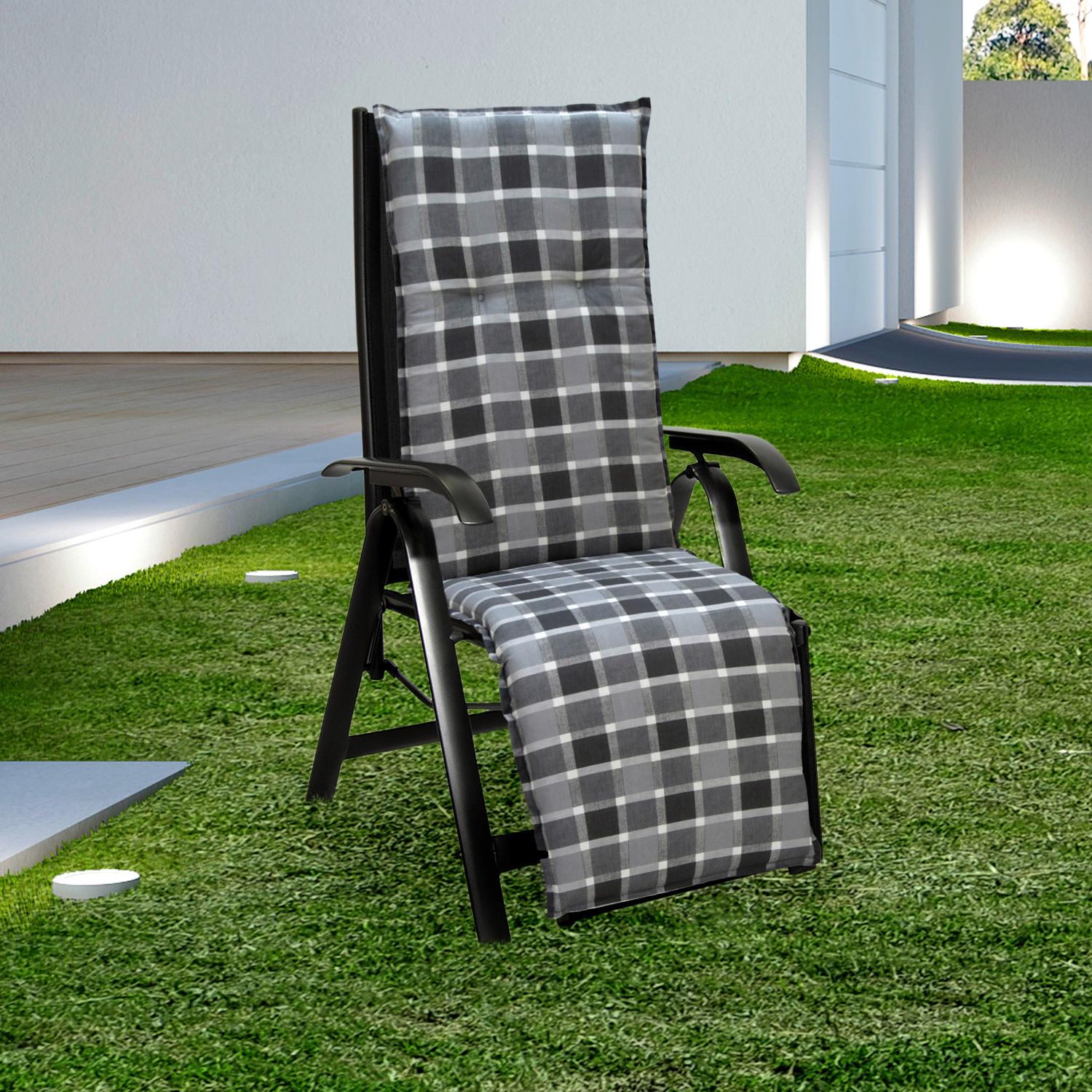 Relaxsesselauflage mit Karomuster