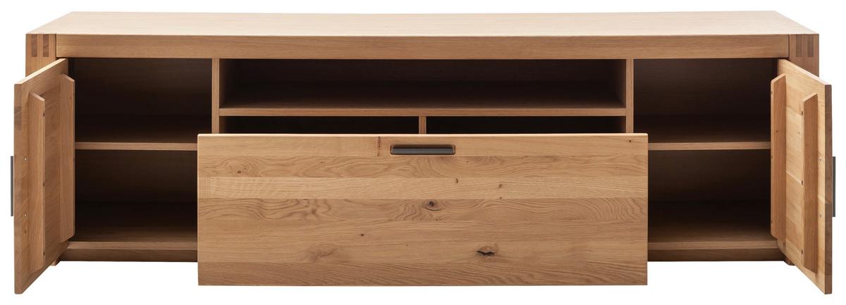Lowboard Prag - Eichefarben, Design, Holz/Holzwerkstoff (201/58/50cm) - Livetastic