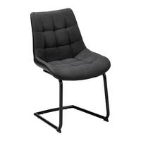 Stolička "Marilea", čierna, pružné podnožie - čierna/tmavosivá, Modern, kov/drevo (53/86/61cm) - Bessagi Home