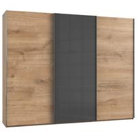 Schwebtürenschrank B: 300 Cm Level 36c Grau/eiche Dekor - Eichefarben/Grau, MODERN, Holzwerkstoff (300/236/65cm) - MID.YOU