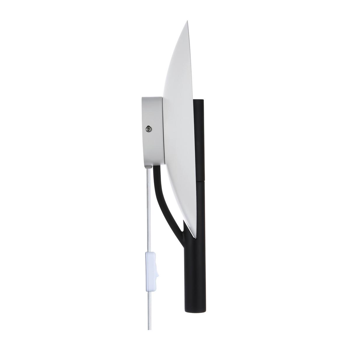 Wandleuchte Furiko Schwarz Weiß B: 31,6 cm - Schwarz/Weiß, Design, Metall (31,6cm) - Nordlux