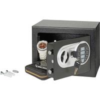 Möbeltresor Mini Elektronikschloss, Ca. 4,6 L - Silberfarben/Schwarz, Metall (17/17/23cm) - Homezone