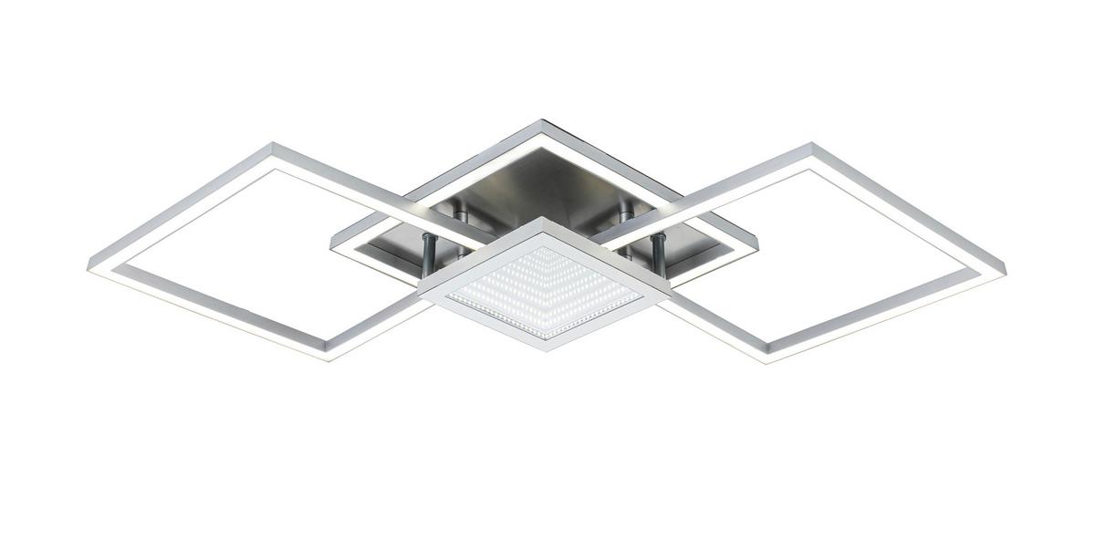 Led-deckenleuchte Tiziana - Chromfarben/Silberfarben, MODERN, Kunststoff/Metall (75cm) - Luca Bessoni