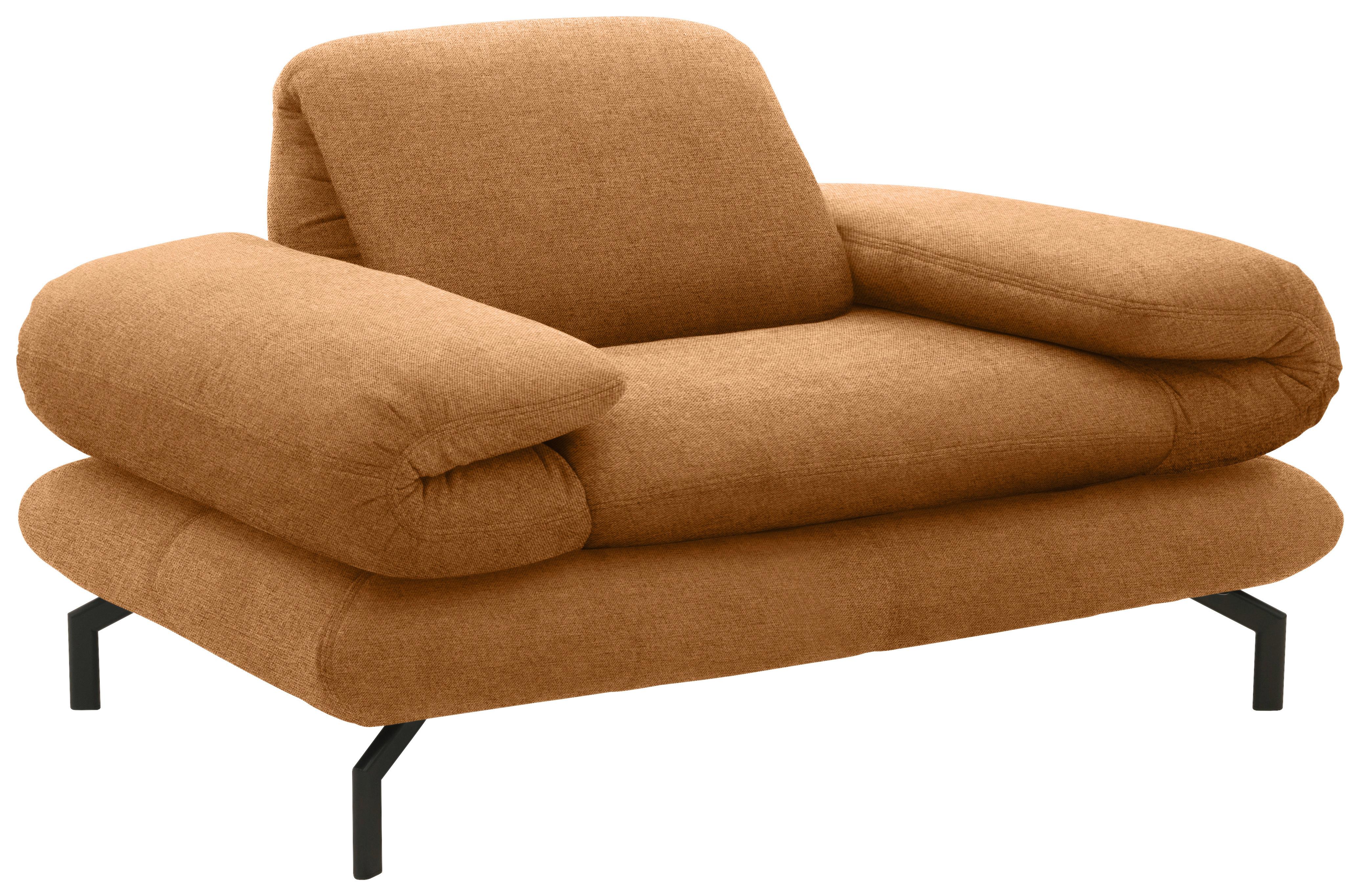 Sessel Looks Xiii - Messingfarben/Schwarz, Design, Textil (139 (197)/83 (110)/98cm) - LOOKS by W.Joop