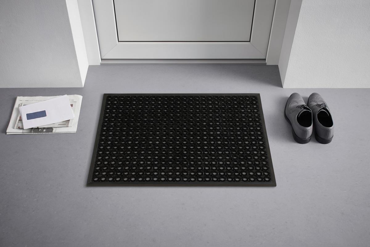ROHOŽKA Lizzy, 48/62cm, čierna - čierna, Basics, plast (48/62cm) - Modern Living