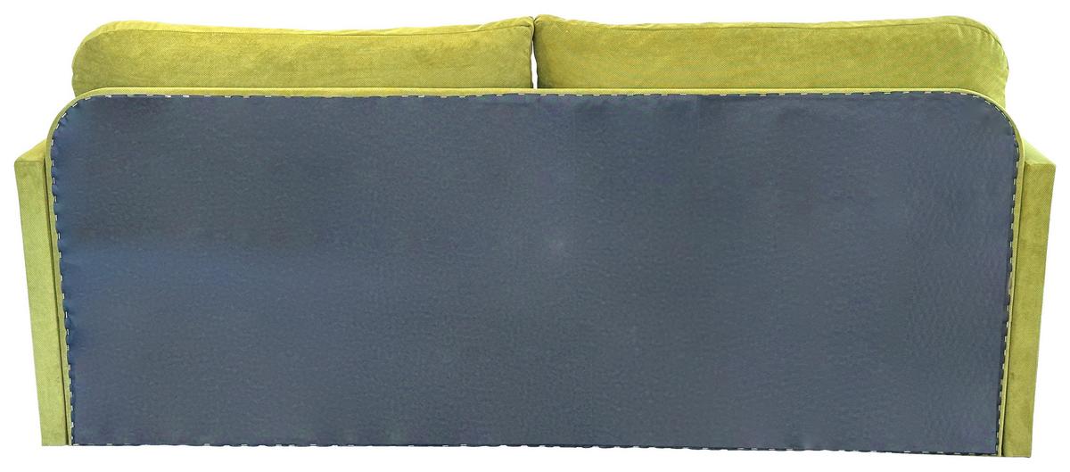 Schlafsofa Milan - Schwarz/Olivgrün, Design, Textil (203/77/86cm) - MID.YOU