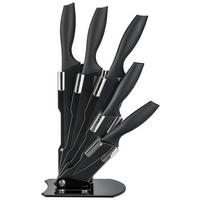 Blok na nože MELLY - čierna, Modern, kov/plast (18/34/11,5cm) - Modern Living