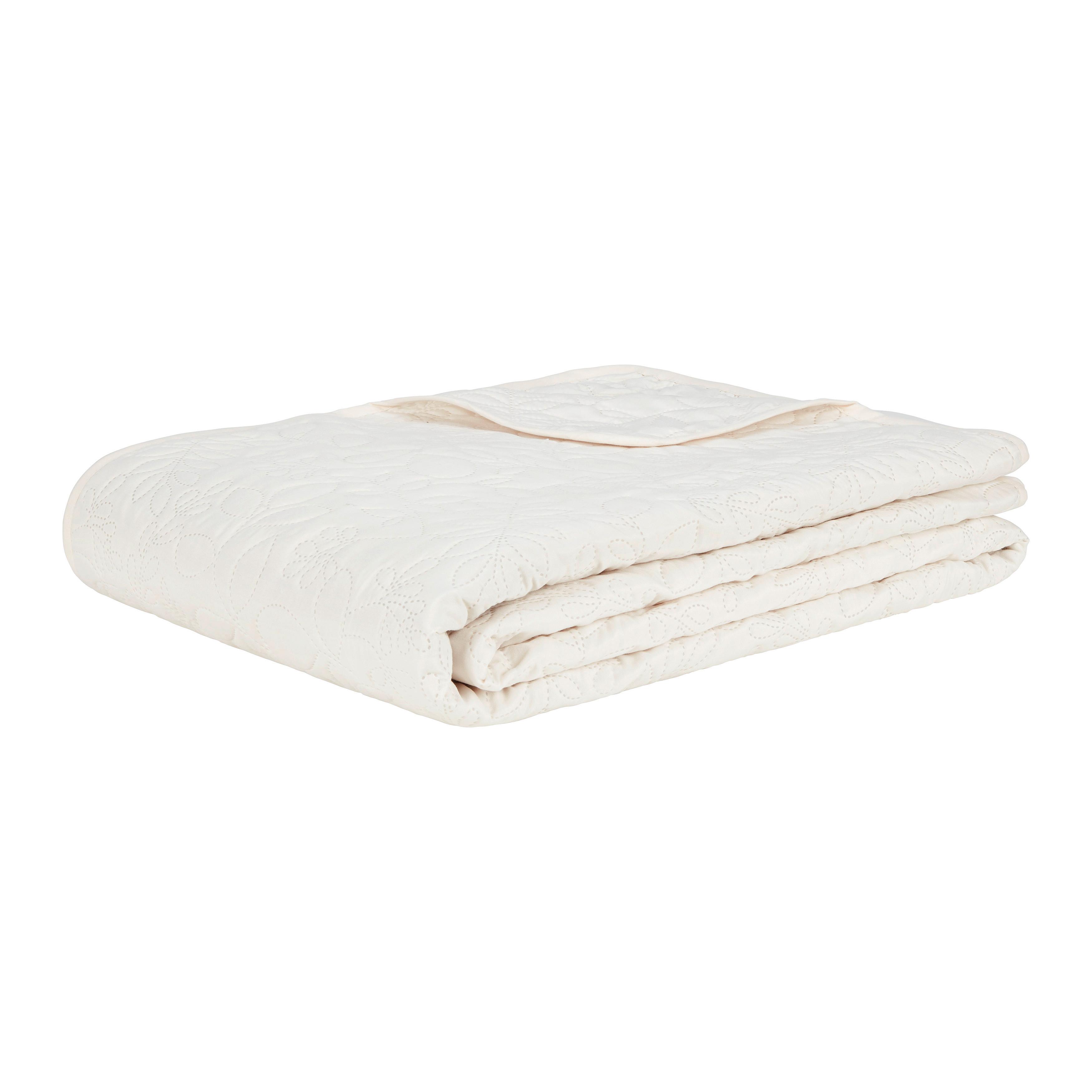 DENNÁ PRIKRÝVKA GRACE - biela, textil (220/240cm) - Mömax