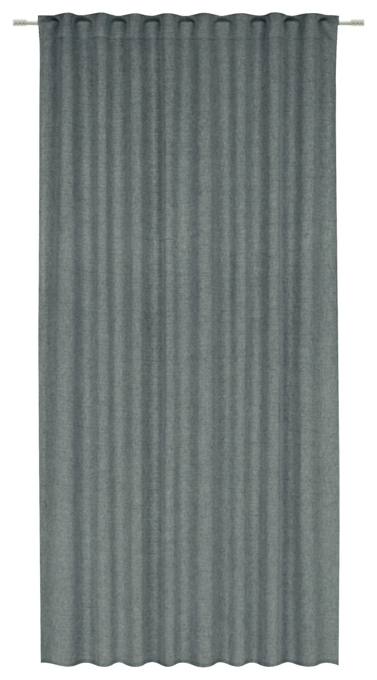 Verdunkelungsvorhang Anna - Anthrazit, ROMANTIK / LANDHAUS, Textil (135/175cm) - James Wood