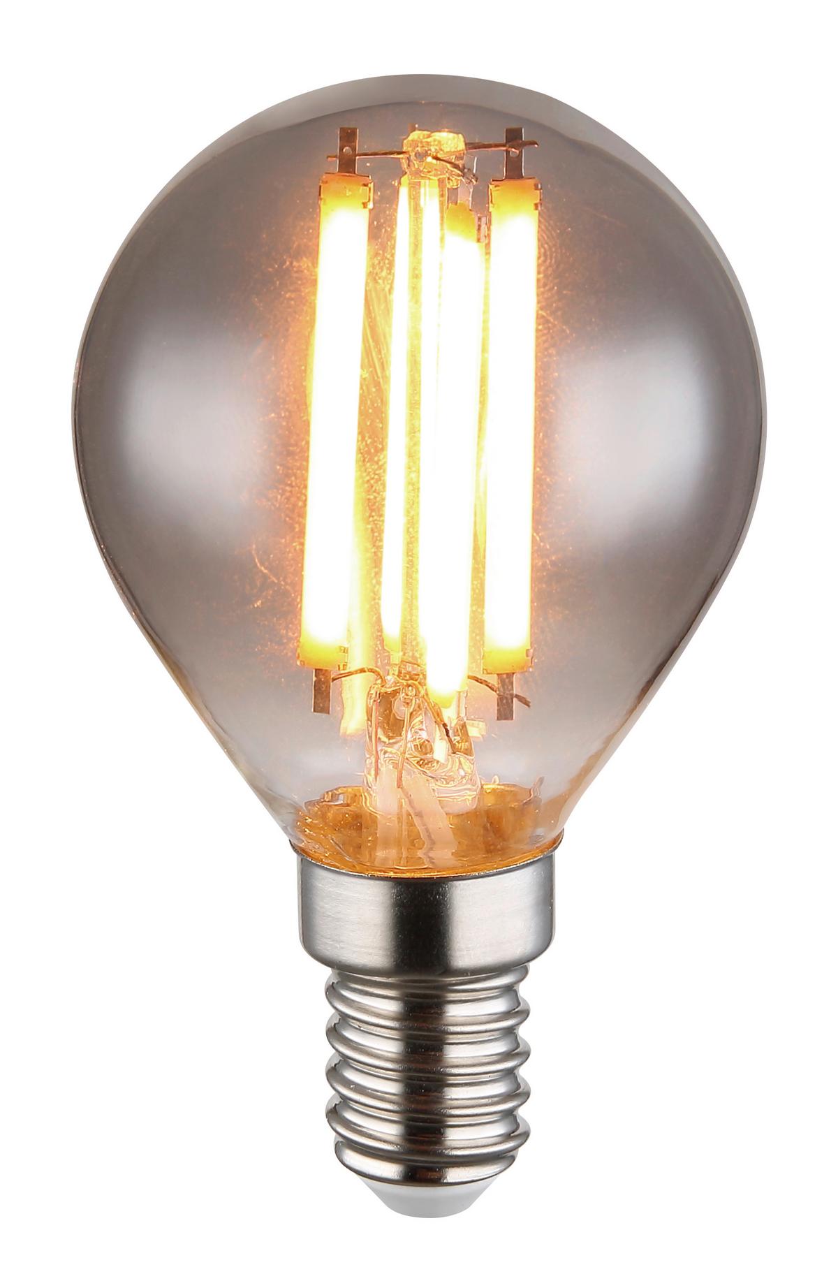 LED žárovka 6 Watt, E14 ILLU - bílá/barvy stříbra, kov/plast (4,5/7,8cm) - Globo