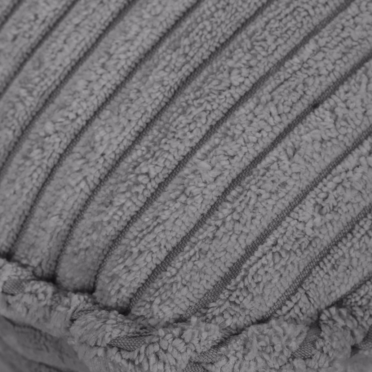 Hocker Lorris - Dunkelgrau/Schwarz, KONVENTIONELL, Textil (60/49/53cm) - MID.YOU