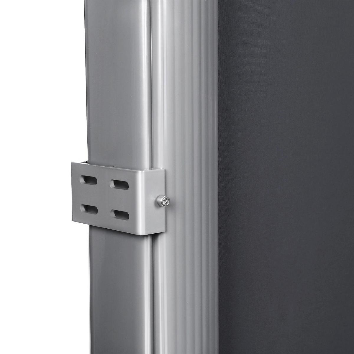 Markise Anthrazit, Alufarben BxH: 400x180 cm - Anthrazit/Alufarben, Basics, Textil/Metall (400/180cm) - Modante