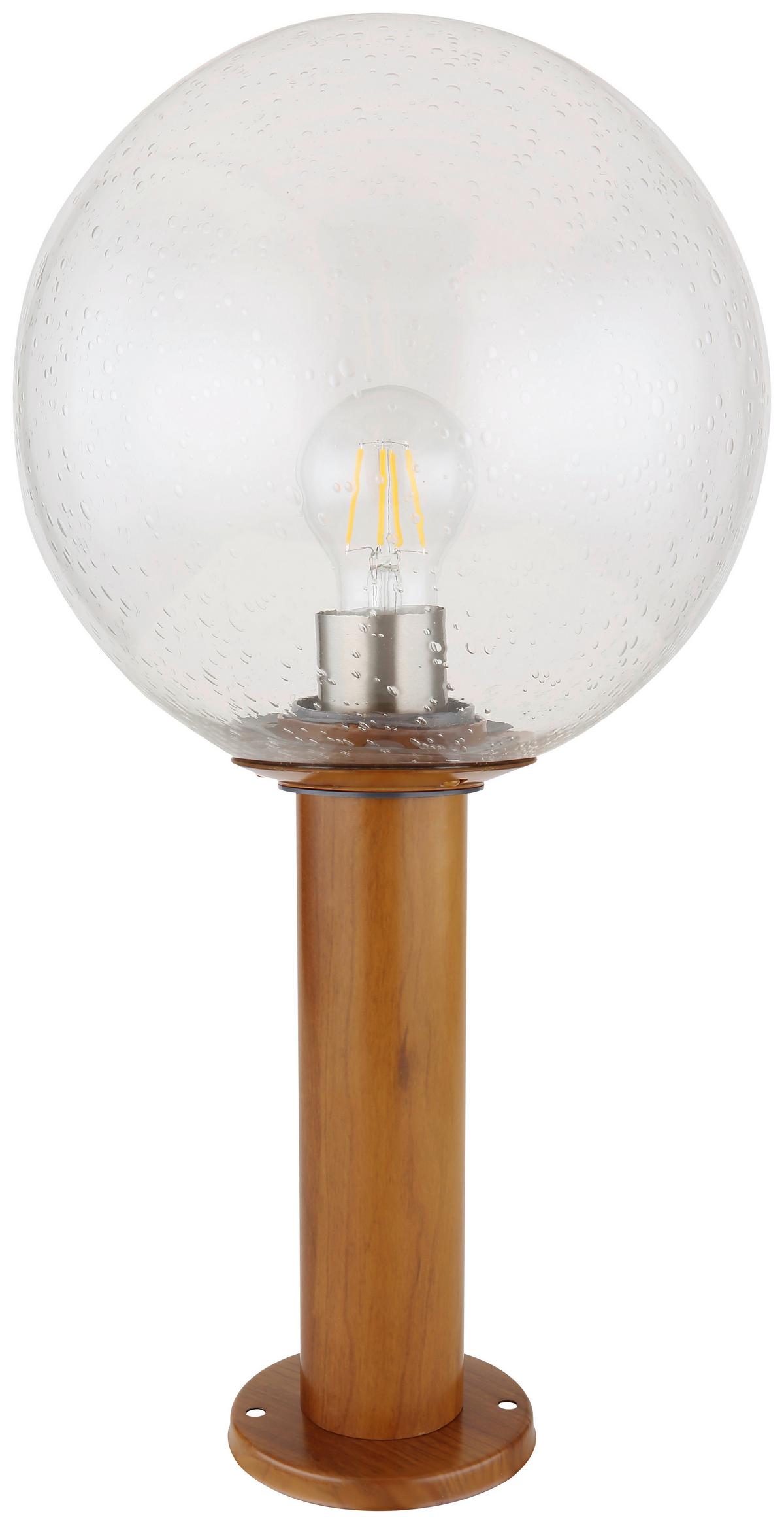 Außenleuchte Ossy 15 Watt Glas - Klar/Naturfarben, Basics, Glas/Metall (25/50cm) - Globo