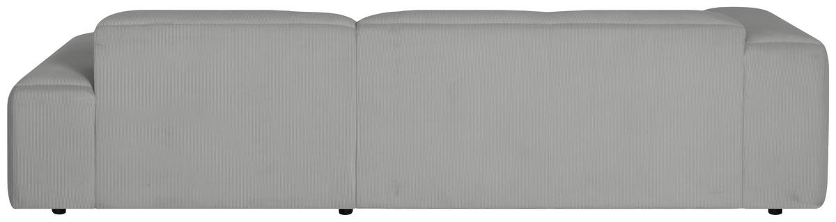 Ecksofa Hannah Hellgrau 304x200 cm - Hellgrau/Schwarz, Design, Textil (304/200cm) - MID.YOU