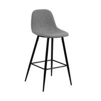 BAROVÁ ŽIDLE WILMA - černá/světle šedá, Basics, kov/textil (46,6/101/51cm) - MID.YOU