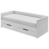 Kihúzható Ágy Clara - bükk/fehér, Basics, faalapú anyag/fa (90/200cm) - P & B