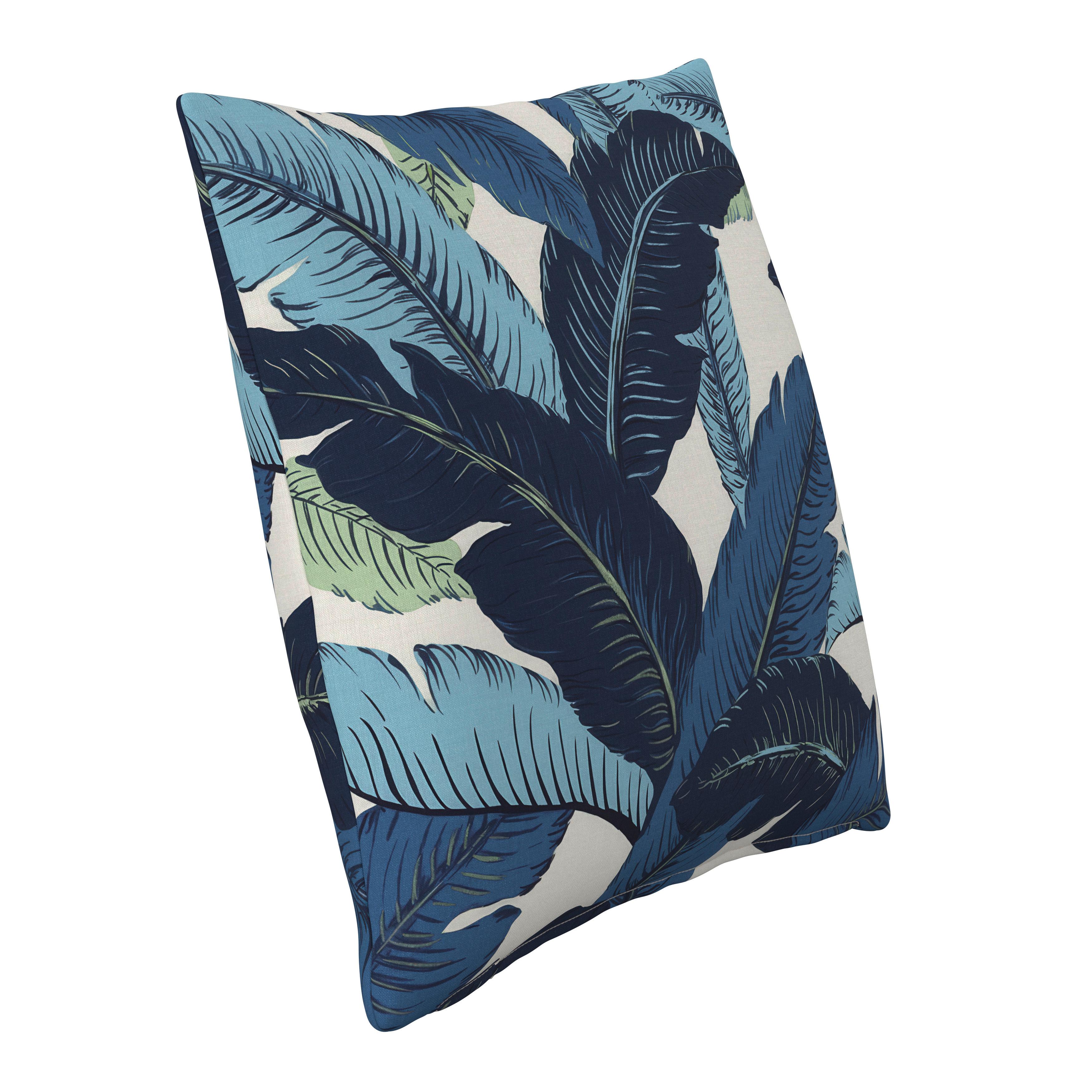 VONKAJŠÍ VANKÚŠ LUISA - modrá/biela, Modern, textil (45/45/10cm) - Bessagi Garden
