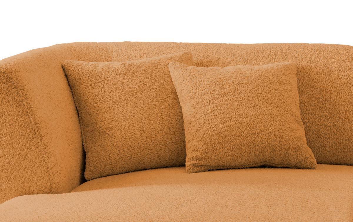 Ecksofa Colori Goldfarben S: 160/264 cm - Goldfarben/Schwarz, MODERN, Holz/Textil (160/264cm) - MID.YOU