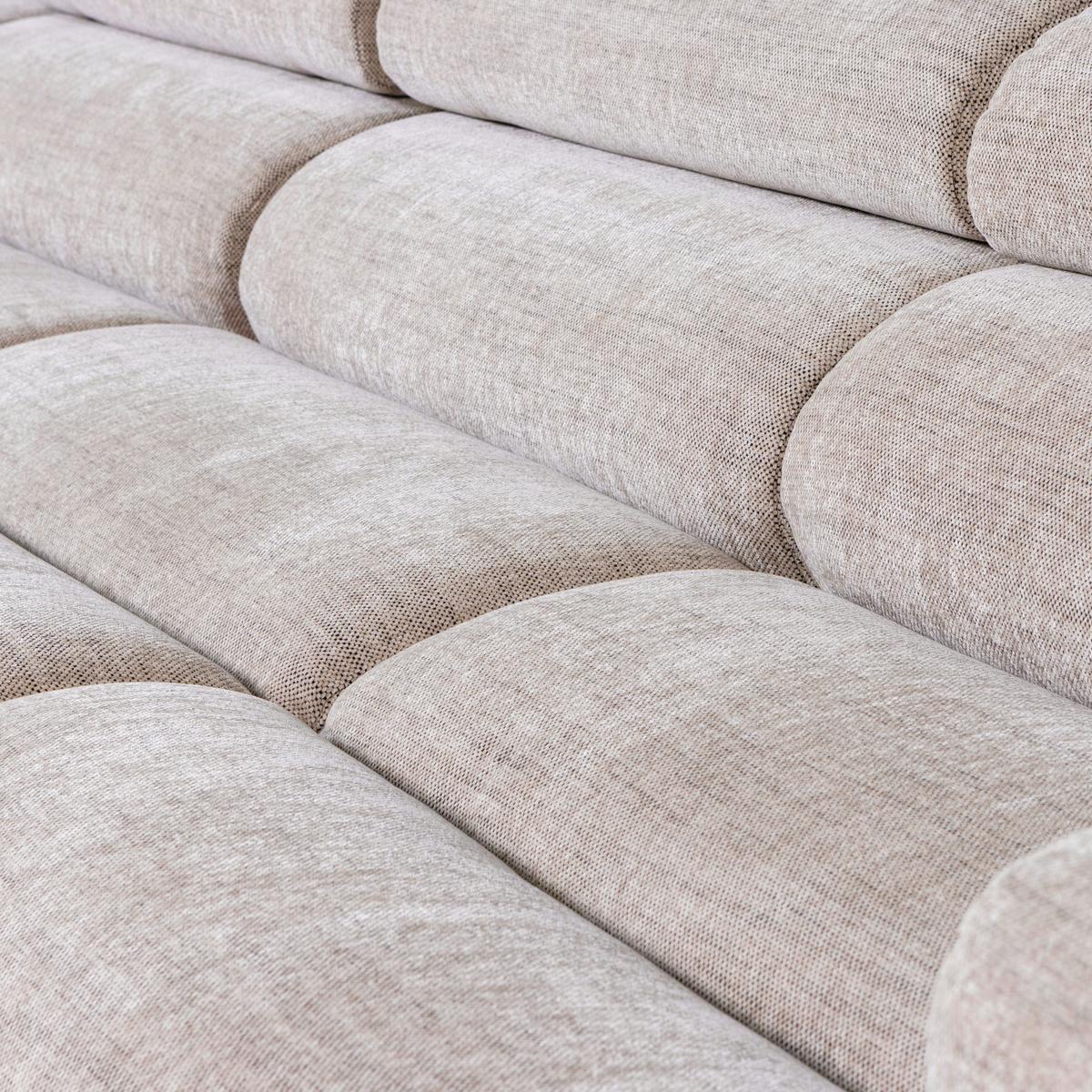 ECKSOFA Novi Naturfarben S: 173x300cm - Schwarz/Naturfarben, Design, Textil (173/300cm) - Livetastic