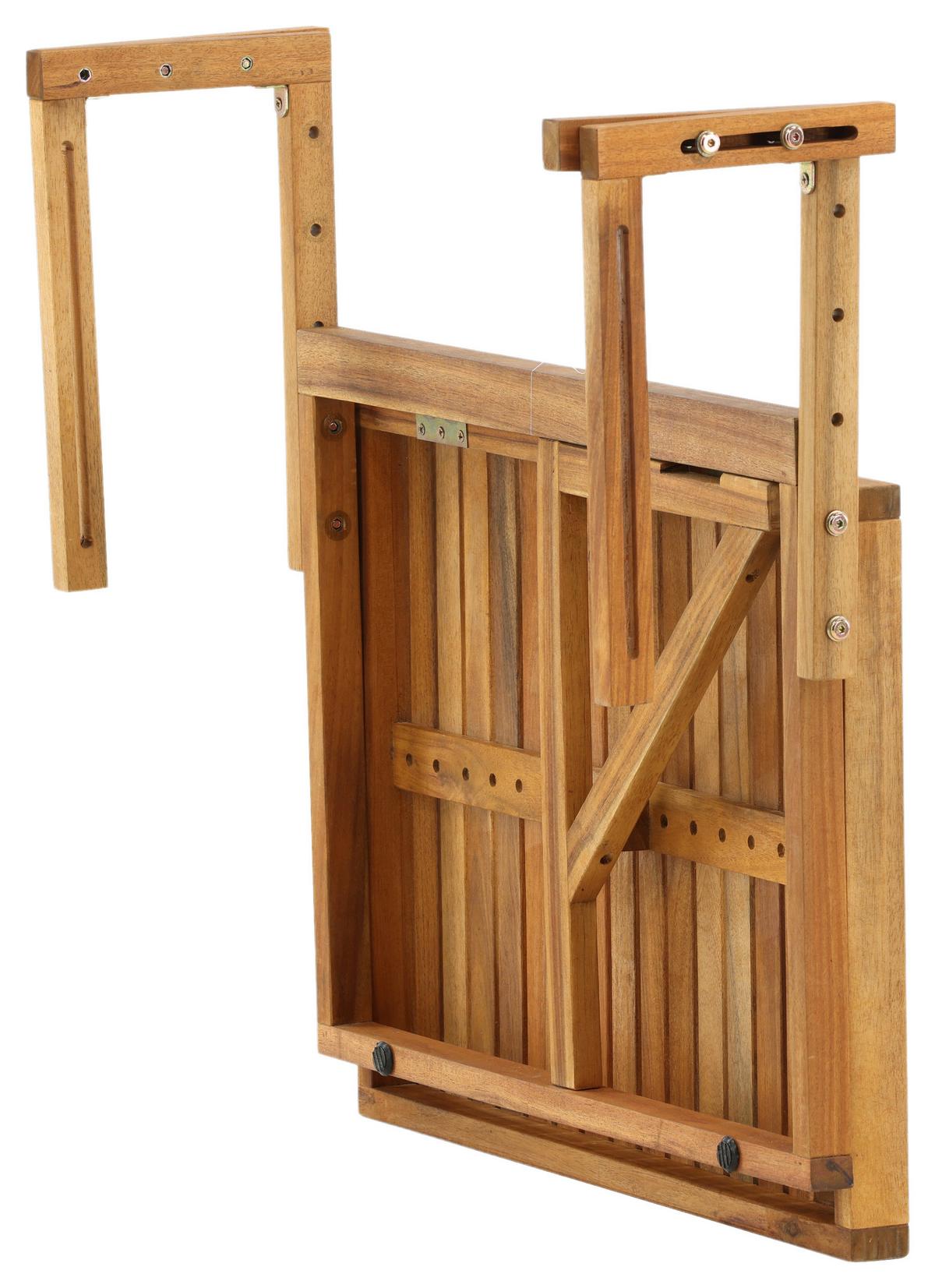 Gartentisch Klappbar Marion Akazienholz L 60 cm - Akaziefarben, KONVENTIONELL, Holz (60/45/55cm) - Gardenson