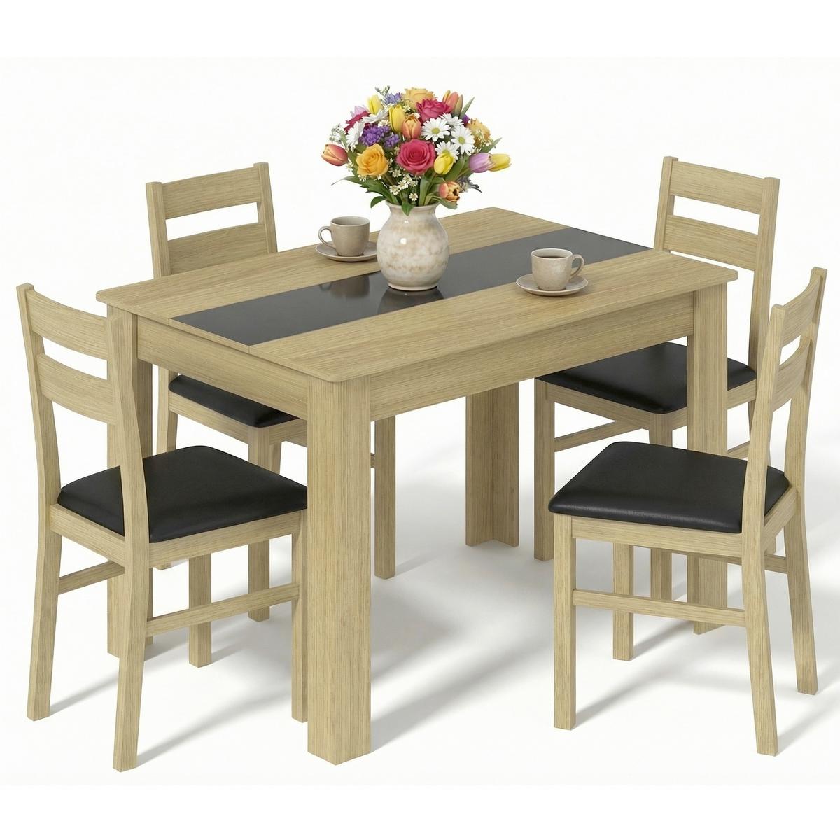 Esstisch Disalo Honigeiche L: 115cm - Honigeiche, MODERN, Holzwerkstoff (115/80/75cm) - MID.YOU