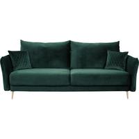 2-sitzer-sofa Mit Schlaffunktion Empoli B: 235cm - Goldfarben/Grün, Design, Textil (235/96/104cm) - MID.YOU
