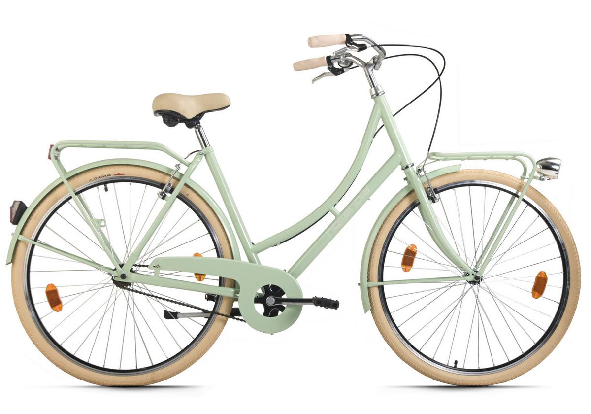 Citybike Feelgood Singlespeed Hollandia, Mintgrün, 28 Zoll - Mintgrün, Basics, Metall (25/140/60cm)