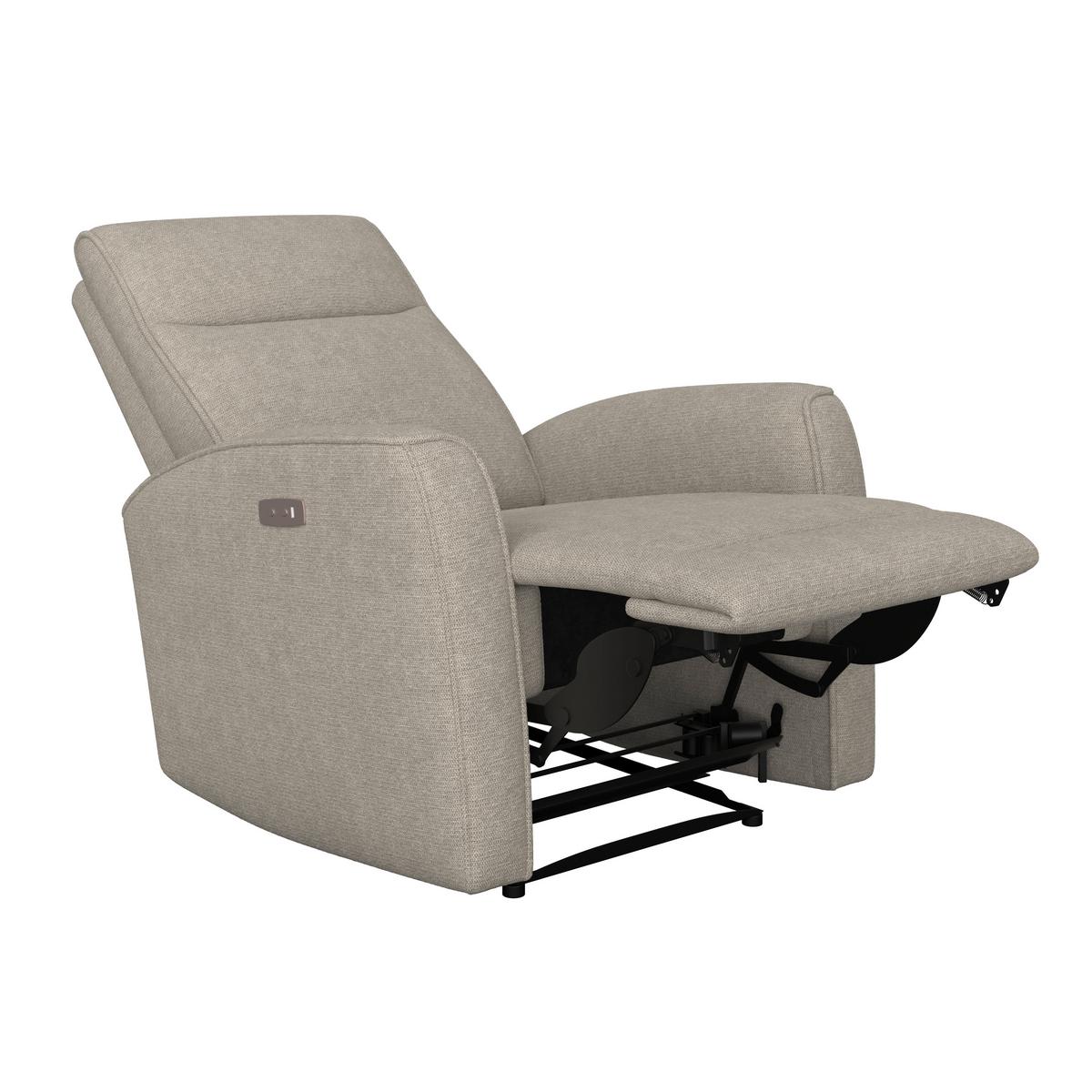 Tv-fotel Leon - világosbarna, Basics, műanyag/textil (80/102/96cm) - Best Price