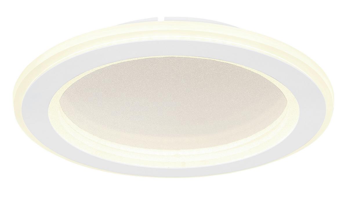 LED-Deckenleuchte 48917-18 - Opal/Weiß, Design, Kunststoff/Metall (29,7/4,7cm) - Globo
