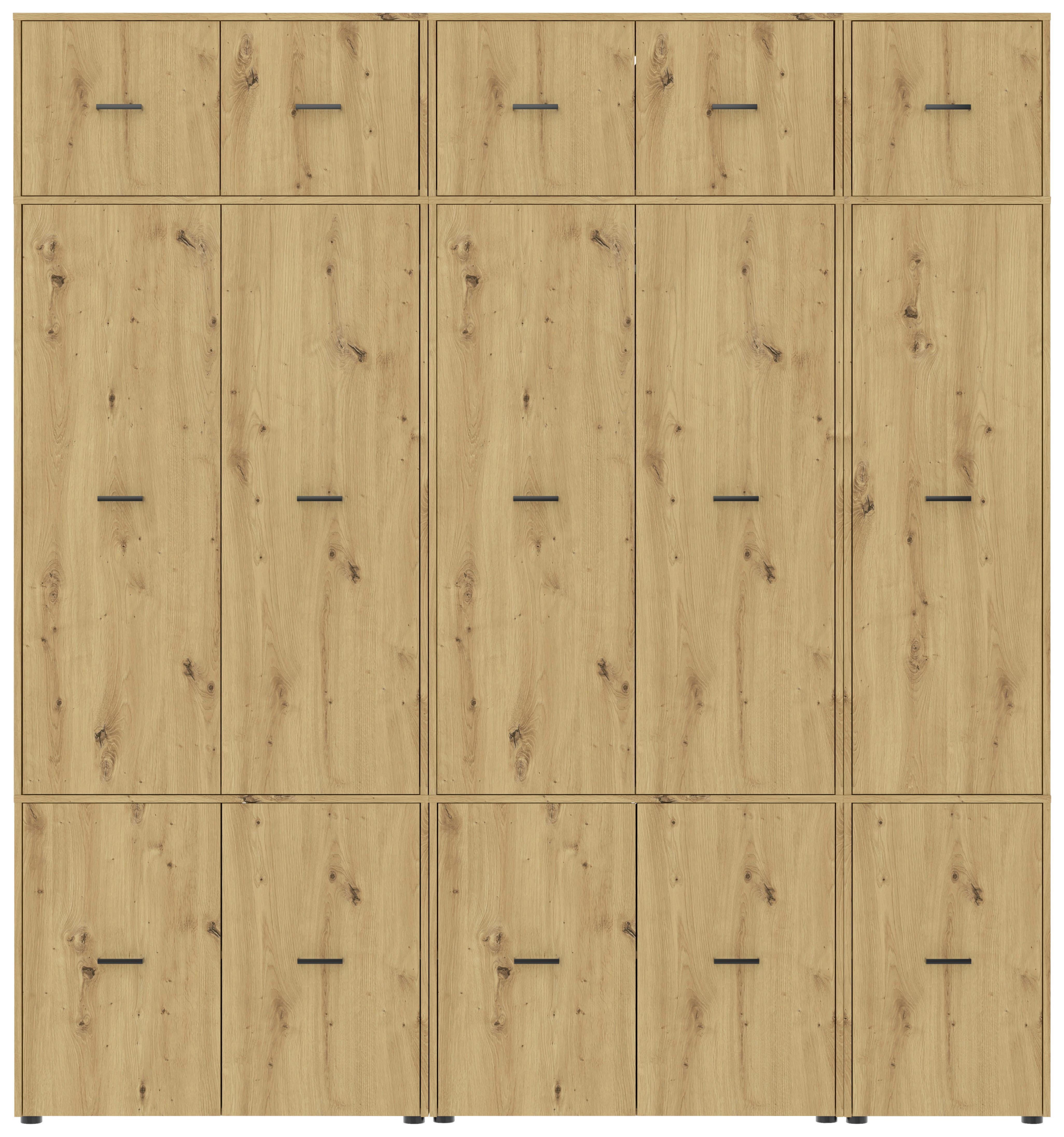 Kleiderschrank Kivo Eiche Artisan Dekor, B: 225 Cm