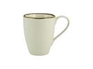 Hrnek Na Kávu Linen, 330ml - bílá/krémová, keramika (13/9/11cm) - Premium Living
