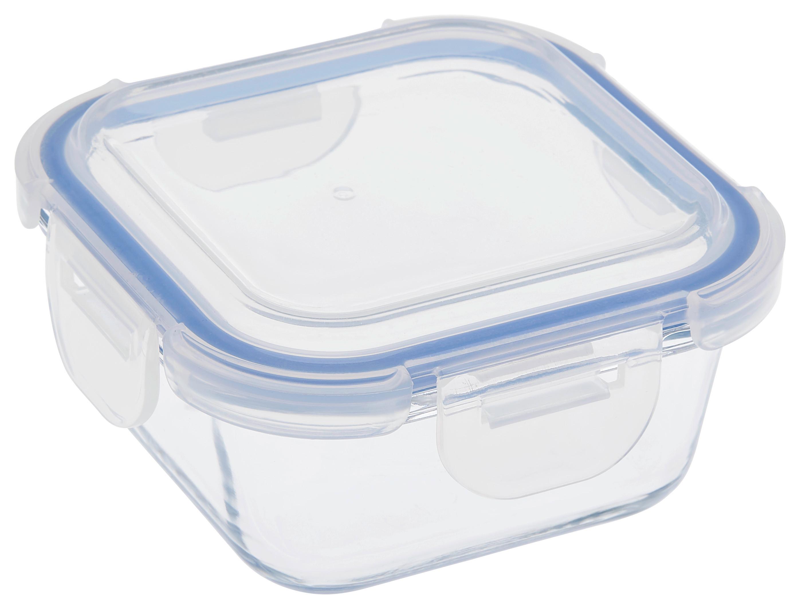 Frischhaltedose aus Klarglas mit Deckel aus Kunststoff