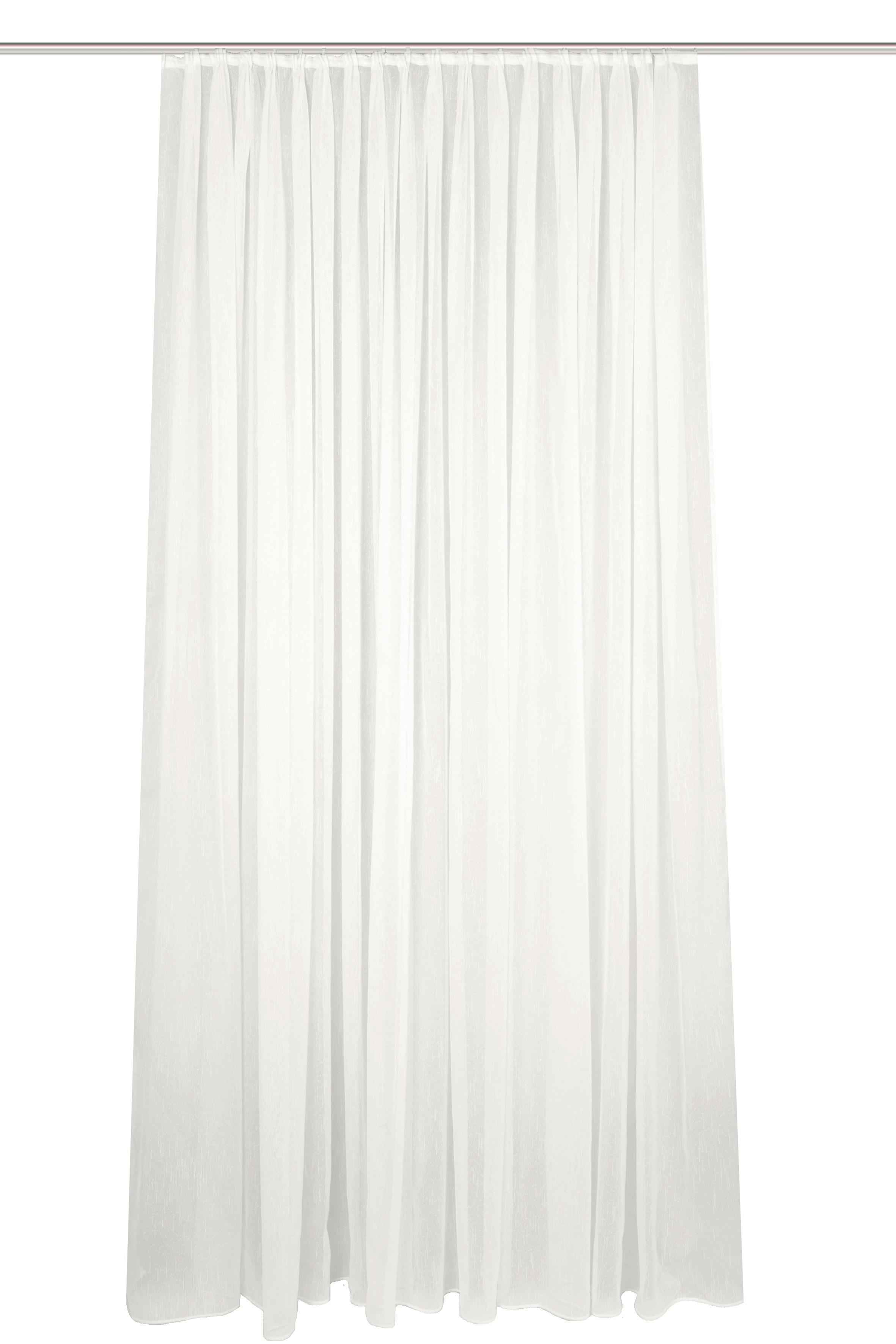 Store transparent Flamio BxL: 450x225 cm - Creme, KONVENTIONELL, Textil (450/225cm)